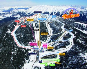 Cartina piste Monte Verana Cartina piste Monte Verana