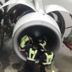 Ispezione turbina aereo