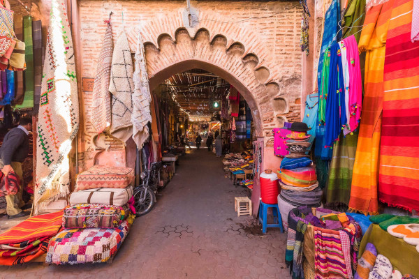 Colori mercato Marrakech in Marocco